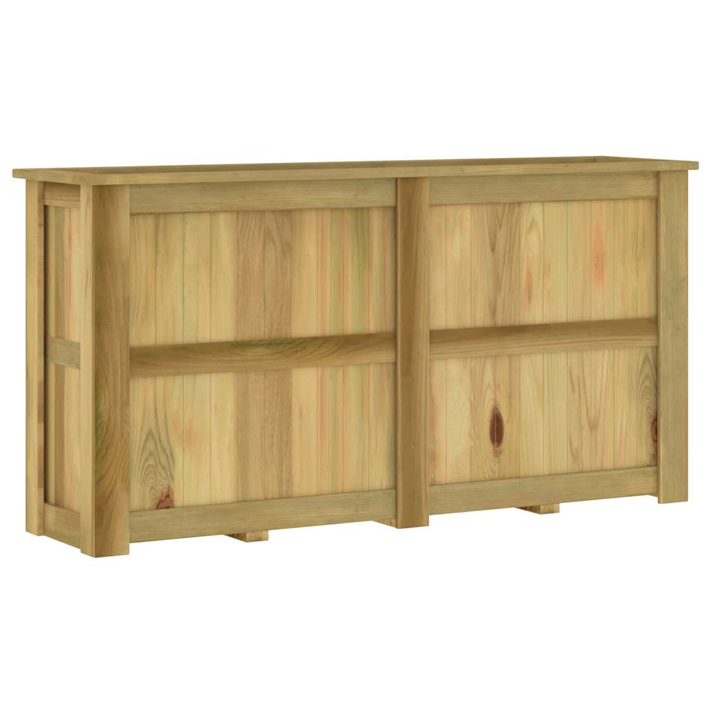 Fioriera Rialzata 196x50x100 cm in Legno di Pino Impregnato 49099