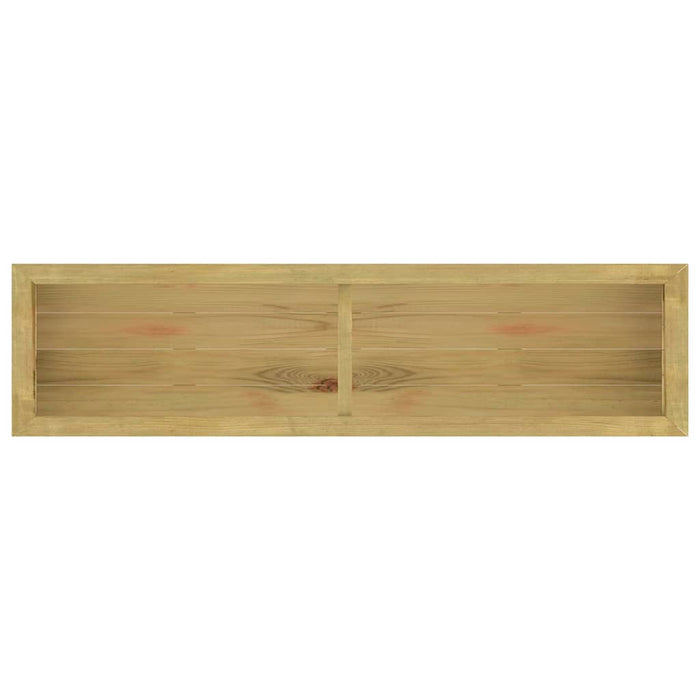 Fioriera Rialzata 196x50x100 cm in Legno di Pino Impregnato 49099