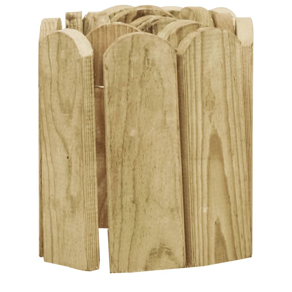 Rotolo di Bordura Verde 120 cm in Legno di Pino impregnato 49105
