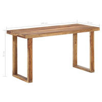 Tavolo da Pranzo 140x70x76 cm in Legno Massello di Acacia 287356