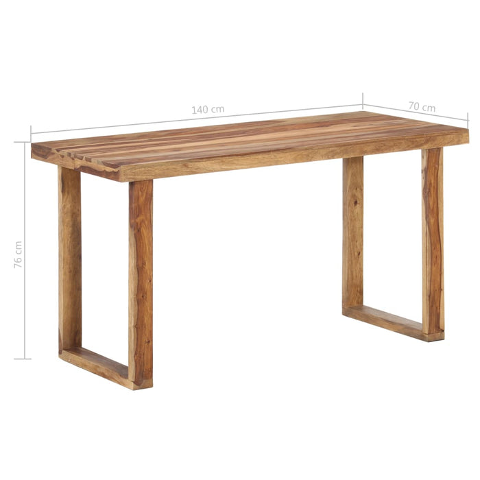 Tavolo da Pranzo 140x70x76 cm in Legno Massello di Acacia 287356