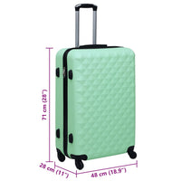 Trolley a Custodia Rigida Menta in ABS 92425