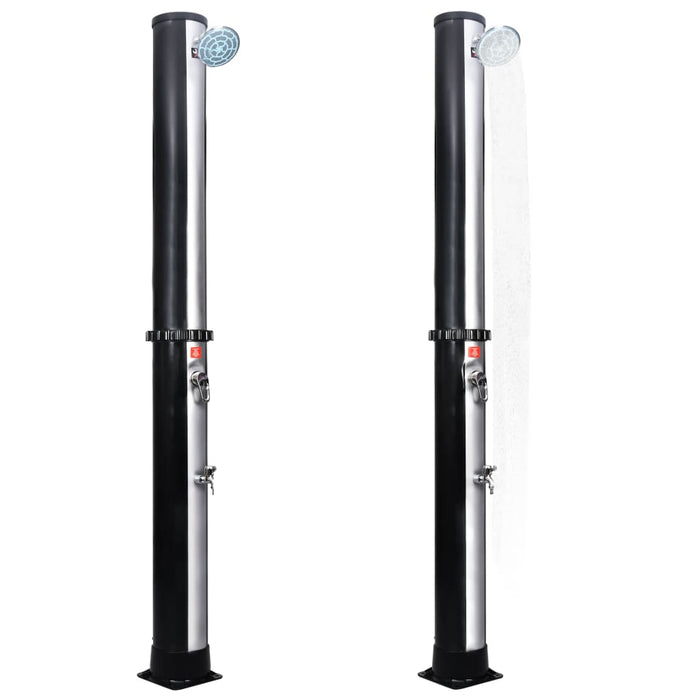 Doccia Solare da Giardino con Soffione e Rubinetto 40 L cod mxl 41233