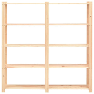 Scaffali a 5 Livelli 3 pz 80x38x170 cm in Massello Pino 500 kg cod mxl 51531