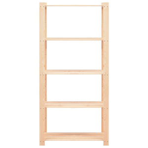 Scaffali a 5 Livelli 5 pz 80x38x170 cm in Massello Pino 250 kg 3051115