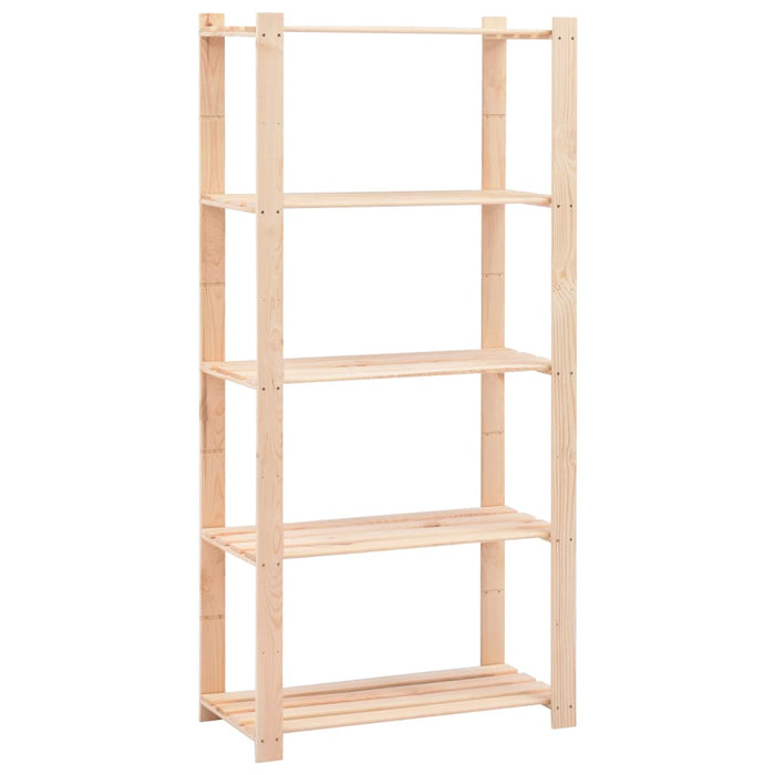Scaffali per mobili contenitori a 5 ripiani 10 pezzi 80 x 38 x 170 cm Pino 250 kg beige 02_0045729