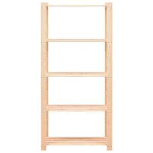 Scaffali a 5 Livelli 10 pz 80x38x170 cm in Massello Pino 250kg 3051116