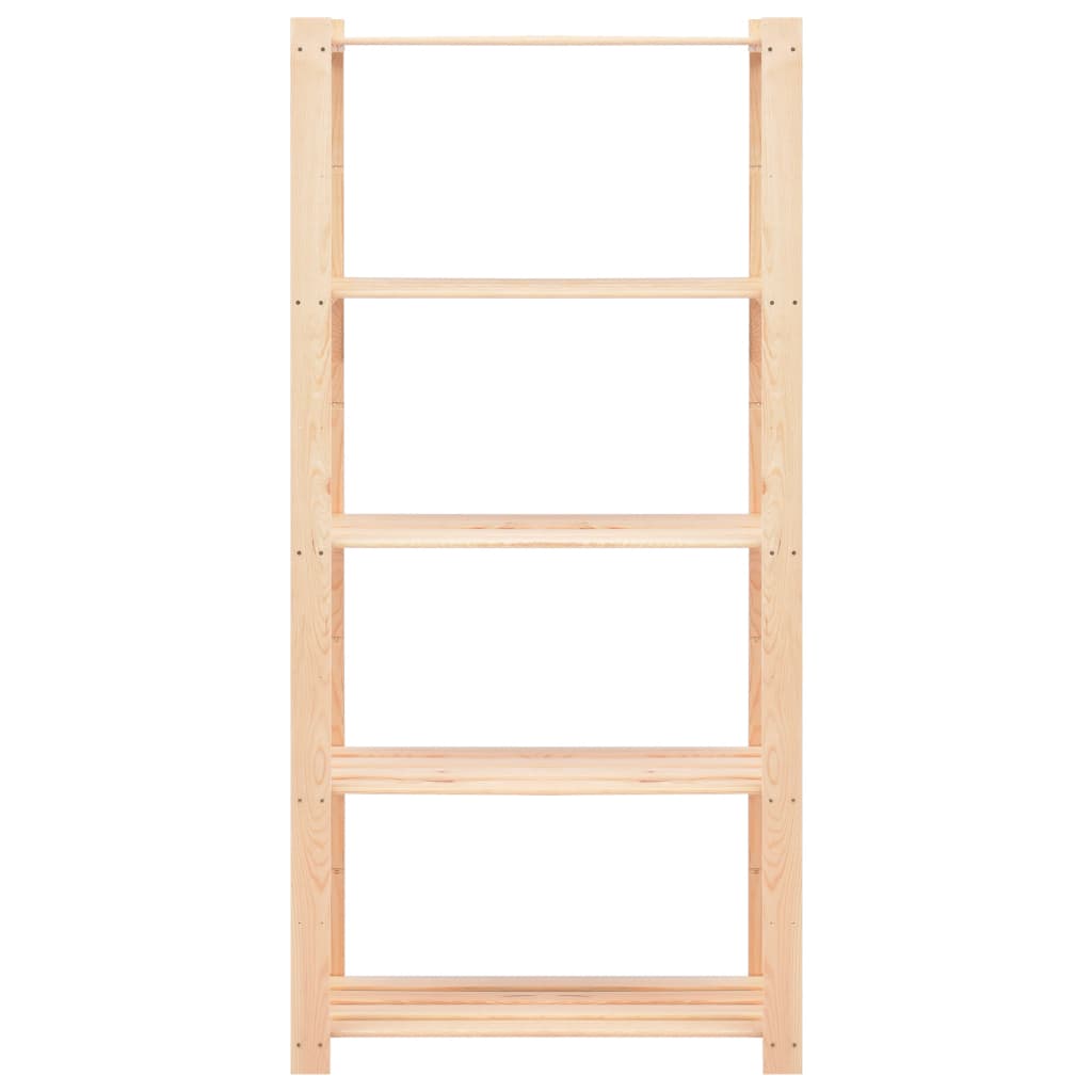 Scaffali per mobili contenitori a 5 ripiani 10 pezzi 80 x 38 x 170 cm Pino 250 kg beige 02_0045729