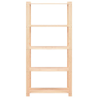Scaffali per mobili contenitori a 5 ripiani 10 pezzi 80 x 38 x 170 cm Pino 250 kg beige 02_0045729