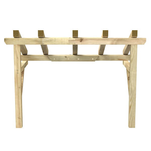 Tettoia per Porta d'Ingresso 150x100x100 cm in Legno di Pino