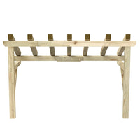 Tettoia per Porta d'Ingresso 200x100x100 cm in Legno di Pino 49454