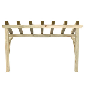 Tettoia per Porta d'Ingresso 200x100x100 cm in Legno di Pino 49454