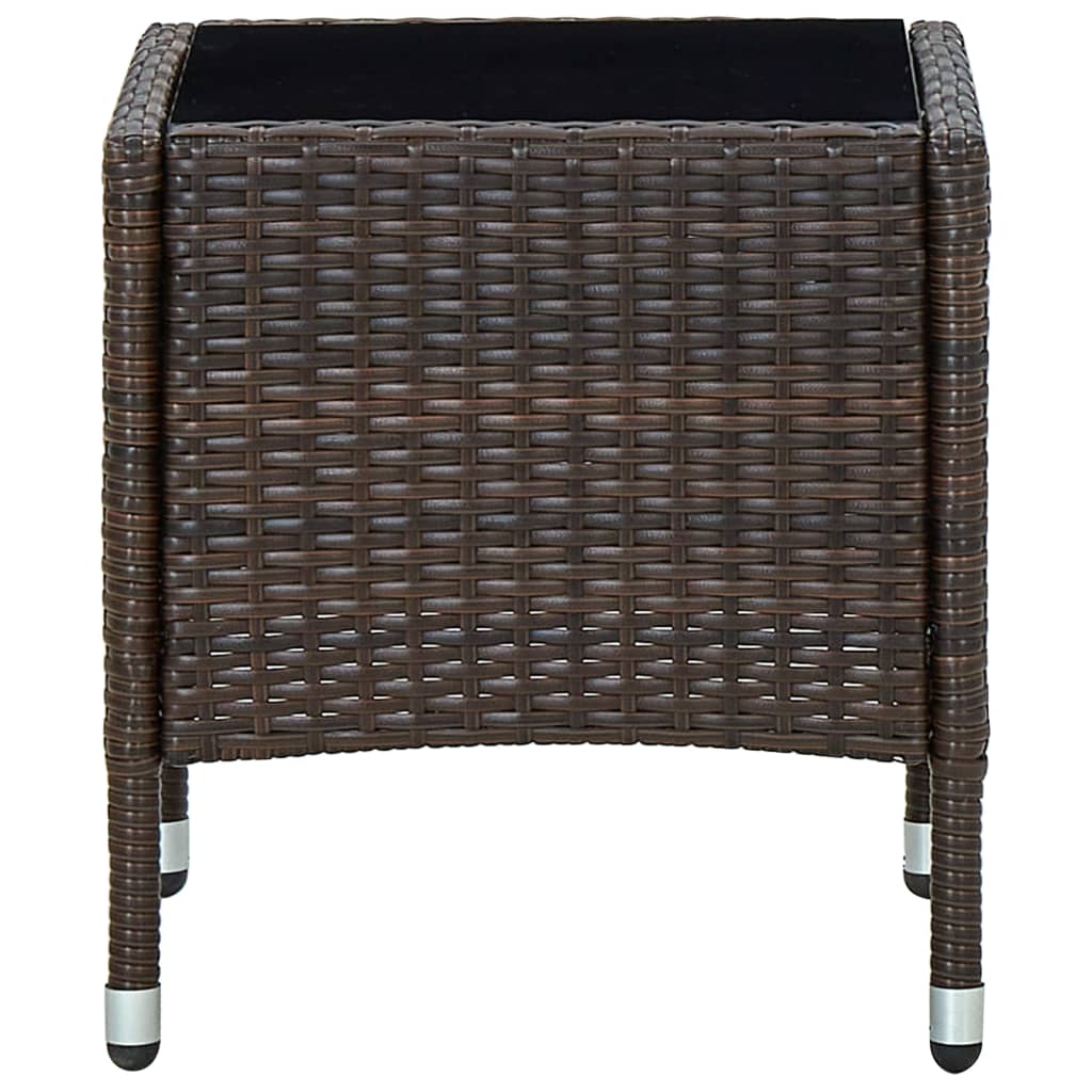 Tavolo da Giardino Marrone 40x40x45 cm in Polyrattan 45900