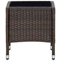 Tavolo da Giardino Marrone 40x40x45 cm in Polyrattan 45900