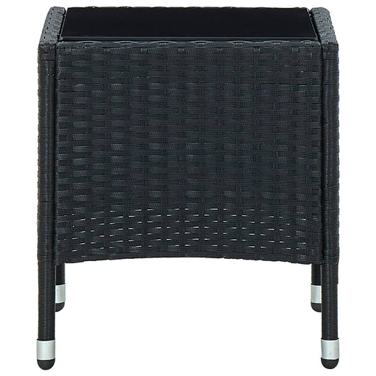 Tavolo da Giardino Nero 40x40x45 cm in Polyrattan cod mxl 34392
