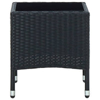 Tavolo da Giardino Nero 40x40x45 cm in Polyrattan cod mxl 34392