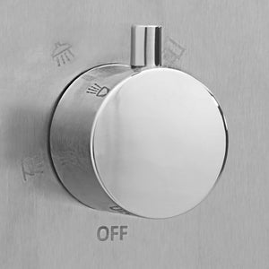 Doccia da Esterno con Piatto in WPC Acciaio Inossidabile 3051289