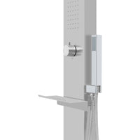 Doccia da Esterno con Piatto in WPC Acciaio Inossidabile 3051293