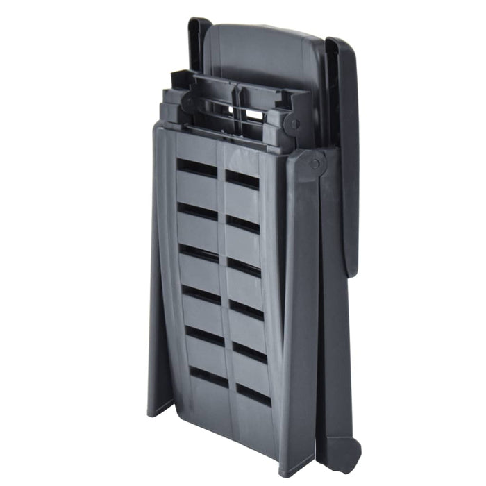 Lettino Prendisole Pieghevole in Plastica Antracite cod mxl 9533