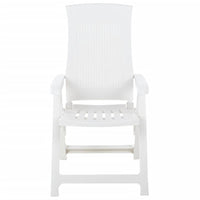 Sedie Reclinabili da Giardino 2 pz in Plastica Bianca cod mxl 18392