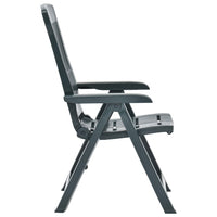 Sedie Reclinabili da Giardino 2 pz in Plastica Verde 48767