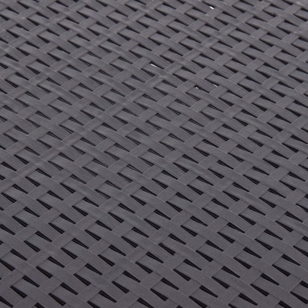 Tavolino di Servizio Colore Caffè 54x54x36,5 cm in Plastica 48776