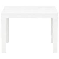 Tavolo da giardino con 2 panche in plastica bianca 02_0018689