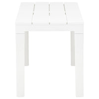 Tavolo da giardino con 2 panche in plastica bianca 02_0018689