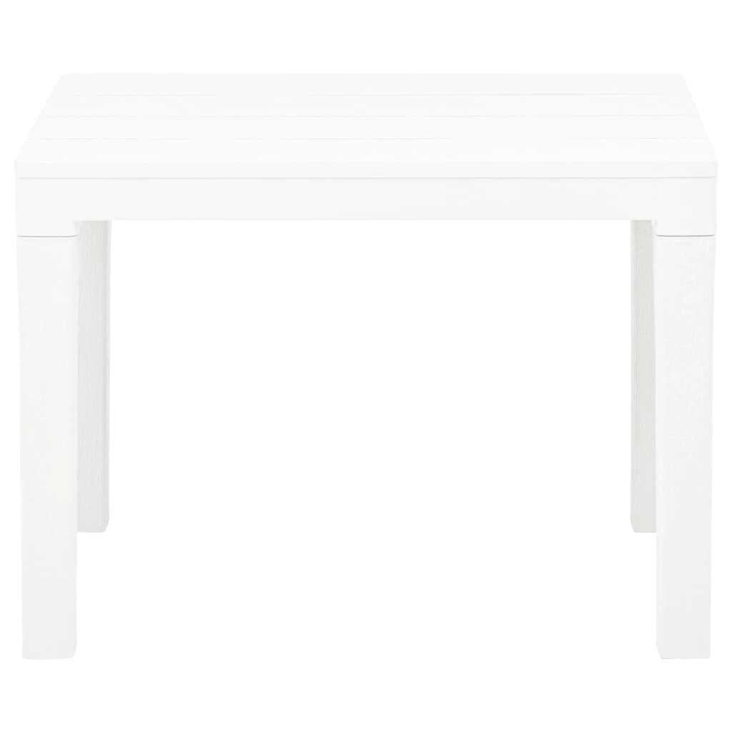 Panchine da Giardino 2 pz Bianco in Plastica 48780