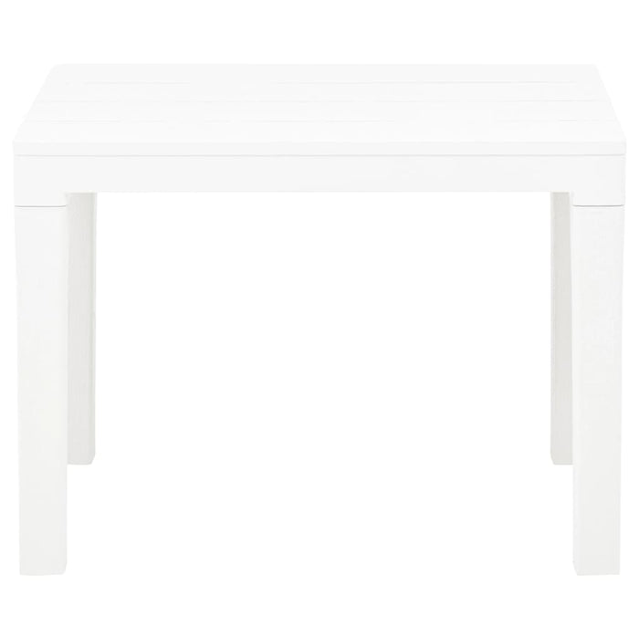 Panchine da Giardino 2 pz Bianco in Plastica 48780