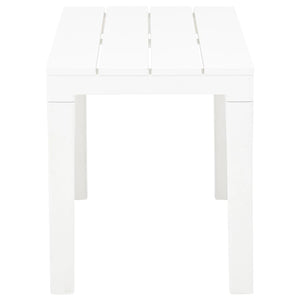 Panchine da Giardino 2 pz Bianco in Plastica 48780