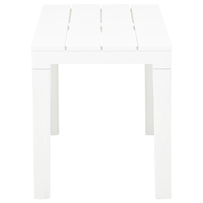 Panchine da Giardino 2 pz Bianco in Plastica 48780