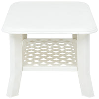 Tavolino da Salotto Bianco 90x60x46 cm in Plastica 48793