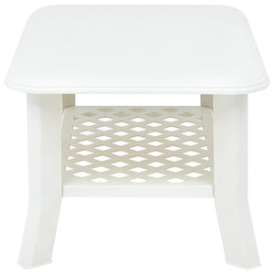Tavolino da Salotto Bianco 90x60x46 cm in Plastica 48793