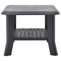Tavolino da CaffÃ¨ Antracite 90x60x46 cm in Plastica cod mxl 6239