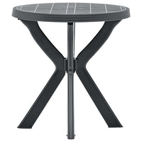 Tavolo da Bistrot Antracite Ã˜70 cm in Plastica cod mxl 34213