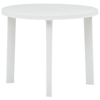 Tavolo da Giardino Bianco 89 cm in Plastica cod mxl 60560