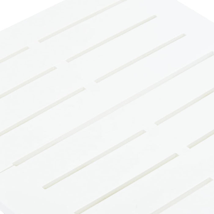 Tavolo da Giardino Pieghevole Bianco 45x43x50 cm in Plastica  cod mxl 34127