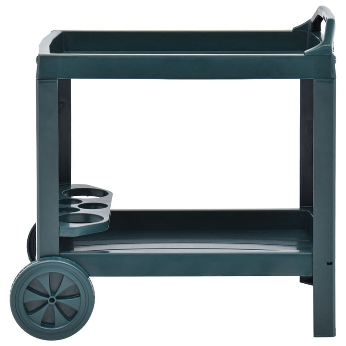 Carrello per Bevande Verde 69x53x72 cm in Plastica 48812