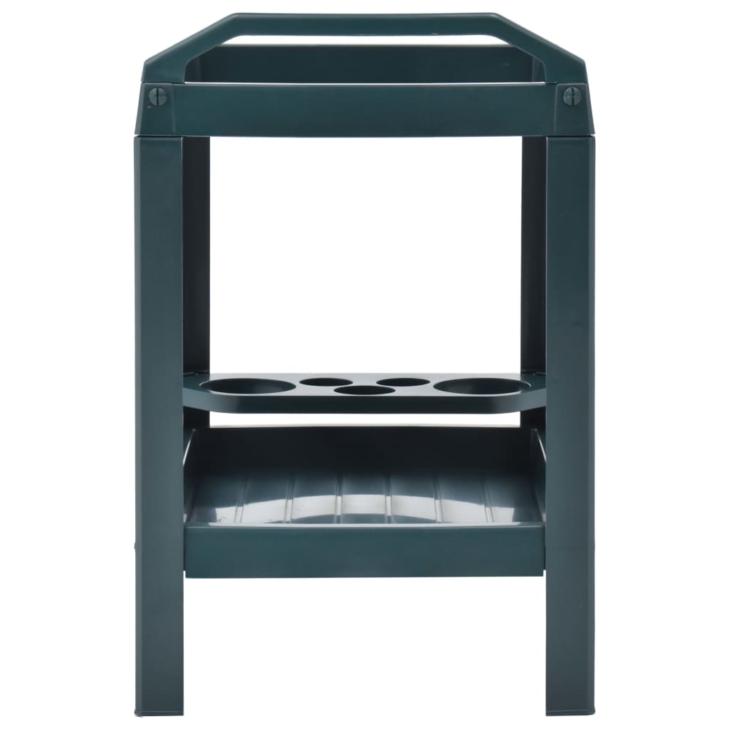 Carrello per Bevande Verde 69x53x72 cm in Plastica 48812