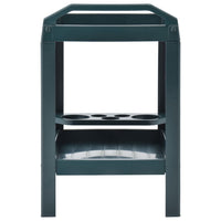 Carrello per Bevande Verde 69x53x72 cm in Plastica 48812