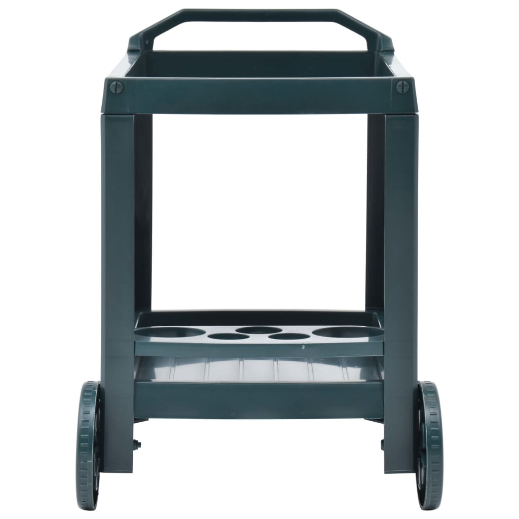 Carrello per Bevande Verde 69x53x72 cm in Plastica 48812