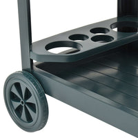 Carrello per Bevande Verde 69x53x72 cm in Plastica 48812