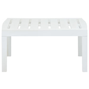 Tavolo da Giardino Bianco 78x55x38 cm in Plastica 48814
