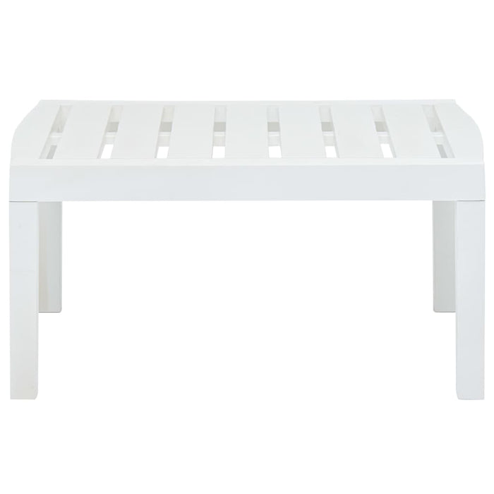Tavolo da Giardino Bianco 78x55x38 cm in Plastica 48814