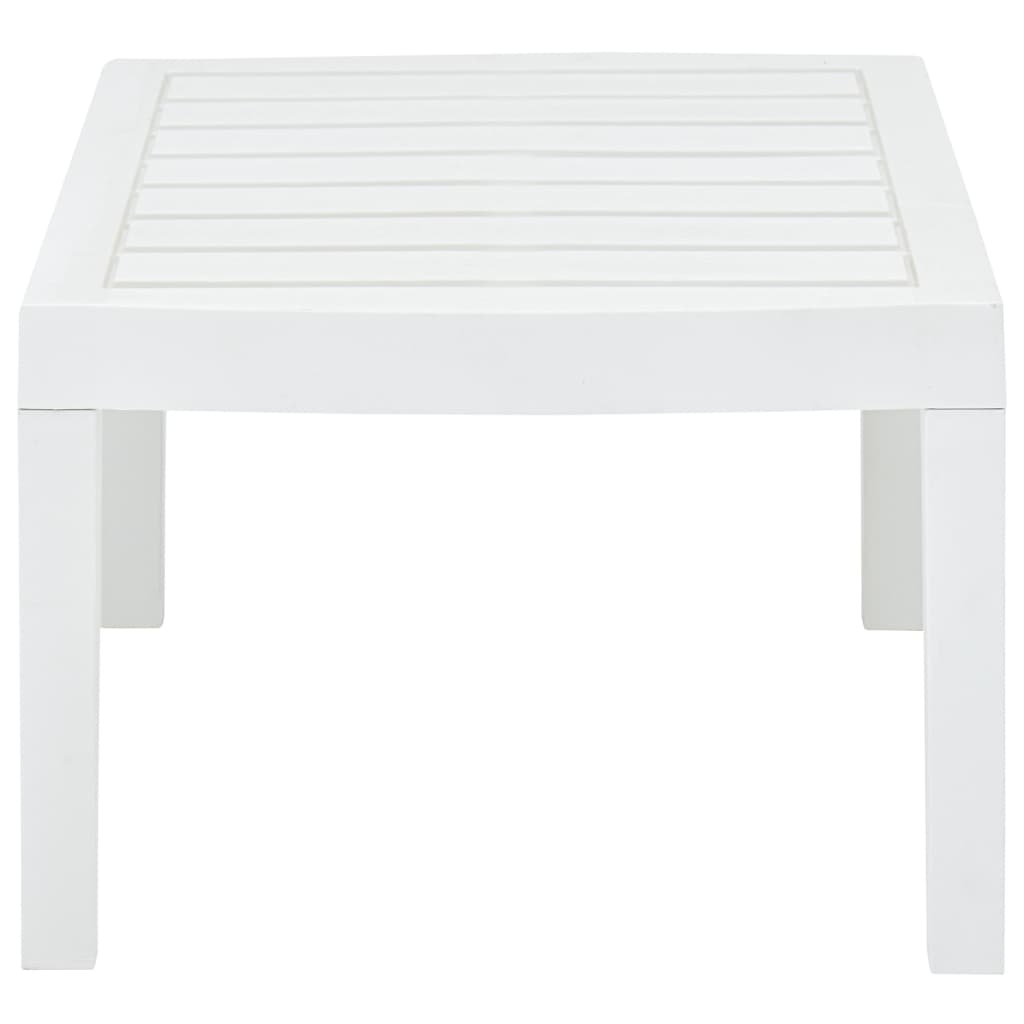 Tavolo da Giardino Bianco 78x55x38 cm in Plastica 48814