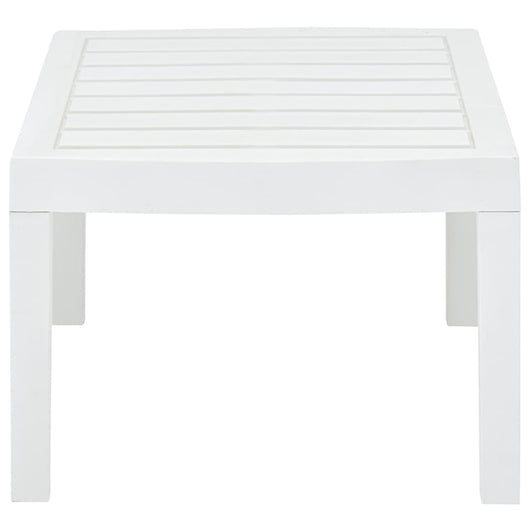 Tavolo da Giardino Bianco 78x55x38 cm in Plastica 48814
