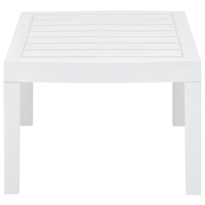 Tavolo da Giardino Bianco 78x55x38 cm in Plastica 48814