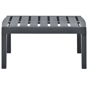 Tavolo da Giardino Antracite 78x55x38 cm in Plastica cod mxl 34278
