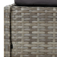 Lettino da Giardino Grigio 200x139 cm in Polyrattan cod mxl 73459